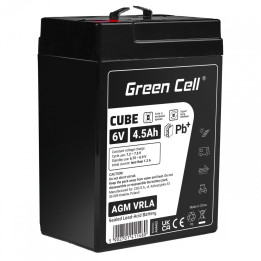 Green Cell AGM6V4-5AH-J 6V 4.5Ah AGM VRLA IP54 Maintenance-Free Battery