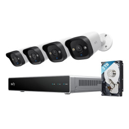 Eufy NVR Security System E40 (E8P00321) – 4K/8MP, Black/Gray/White