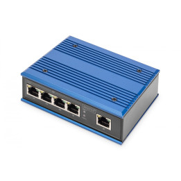 DIGITUS DN-651118 Industrial 5-Port Gigabit Switch DIN Rail, Extended Temp Range
