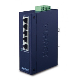 PLANET ISW-501T IP30 Slim Type 5-Port Industrial Fast Ethernet Switch (-40 to 75°C)