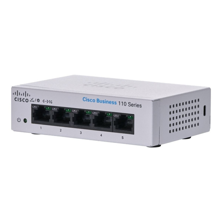 Cisco CBS110-5T-D-EU Unmanaged 5-Port Gigabit Ethernet Desktop Switch