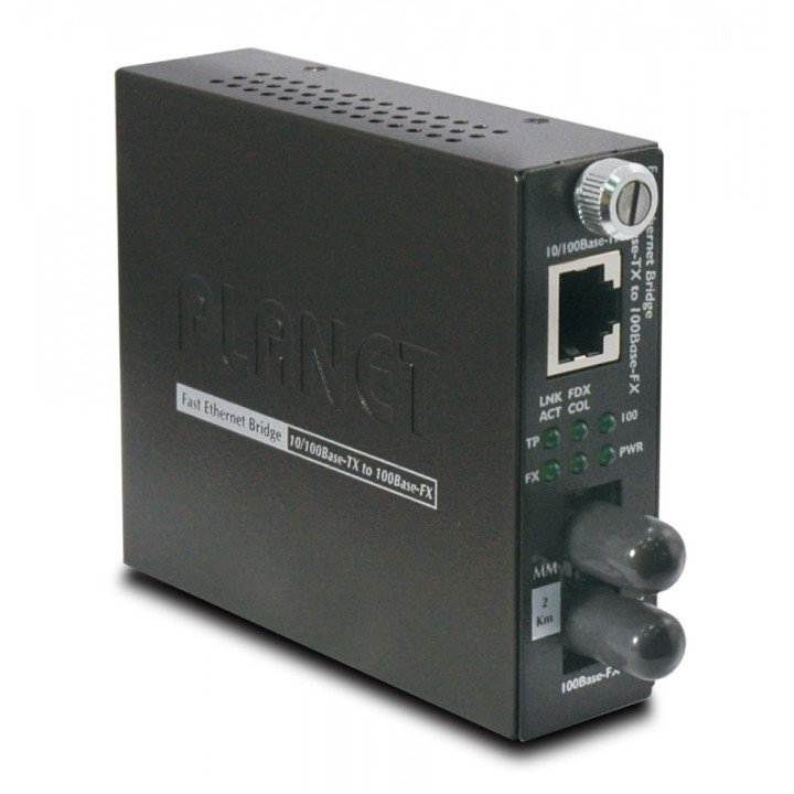 PLANET FST-801 10/100Base-TX to 100Base-FX (ST) Smart Media Converter