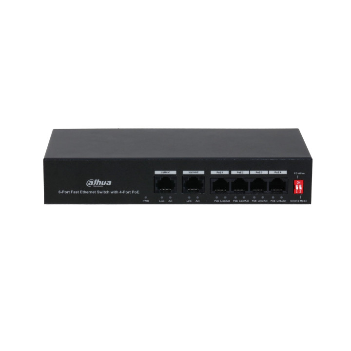 Dahua PFS3006-4ET-36 PoE коммутатор 6 портов 36W