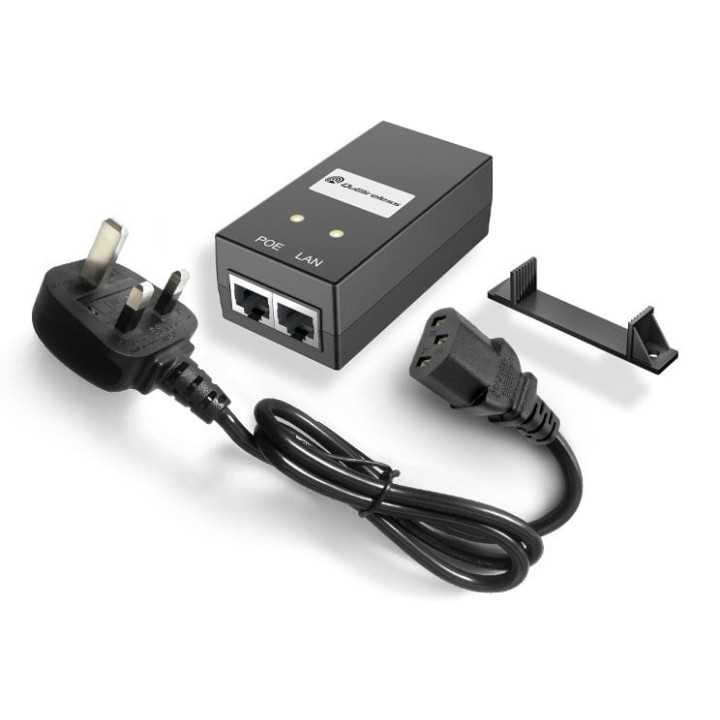 QuWireless P248U Smart Ceiling/Wall Light, Passive PoE 24V 0.8A, UK Cord, Black