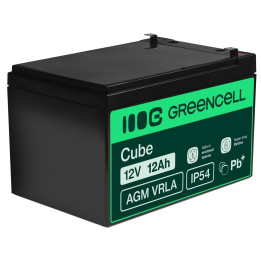 Green Cell AGM07 VRLA 12V 12Ah Maintenance-Free Battery
