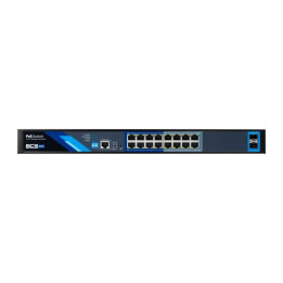 BCS BCS-B-SP16G-2SFP-M Managed PoE Switch, 16 Ports 1Gbps, 150W, SFP Uplink
