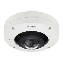 Hanwha Vision XNF-9010RVM Caméra de sécurité IP dôme extérieure 9 MP avec résolution 3008 x 3008 Blanc