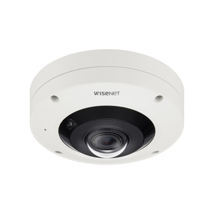 Hanwha Vision XNF-9010RVM Caméra de sécurité IP dôme extérieure 9 MP avec résolution 3008 x 3008 Blanc