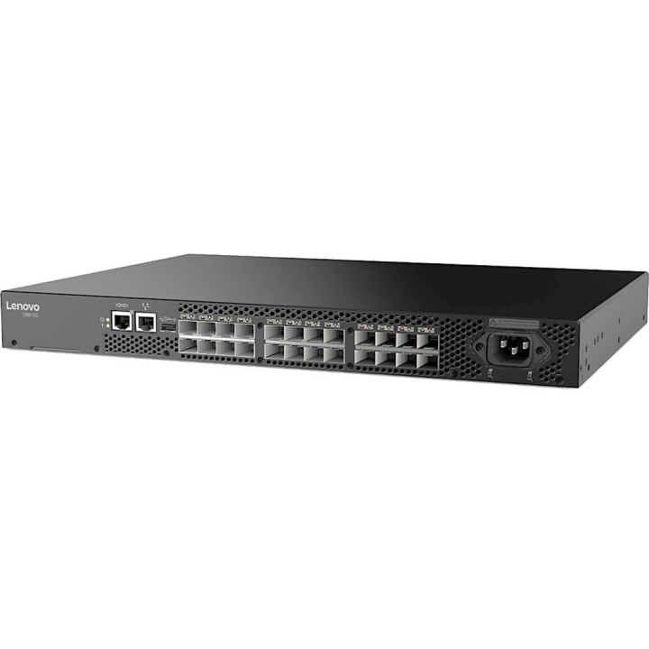Lenovo ThinkSystem DB610S 8-Port Fiber Optic Switch, 8x 16Gb SWL SFPs, 1 PS, Rail Kit, Lifetime Warranty