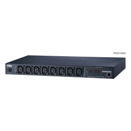 ATEN PE8108G-ATB-G 10A 8-Outlet 1U Metered & Switched eco PDU