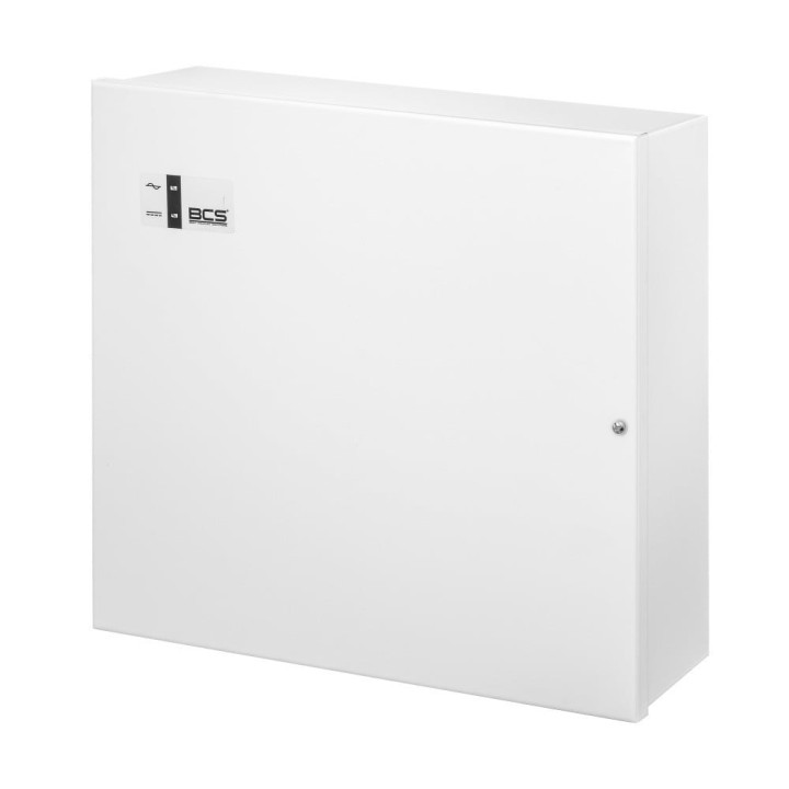 BCS BCS-F White Wall-Mount Steel Enclosure 300x320x90mm with Tamper and Battery Space