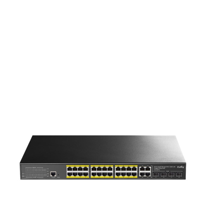 Cudy GS2028PS4-300W Managed Gigabit Ethernet Switch with PoE, 24 Ports, 1U Rack Mount