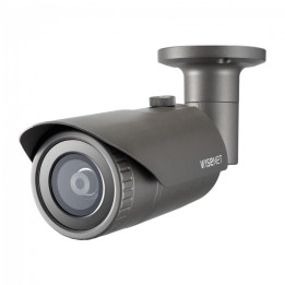 Hanwha Vision QNO-7032R Bullet IP Security Camera, 4MP, Outdoor, Grey