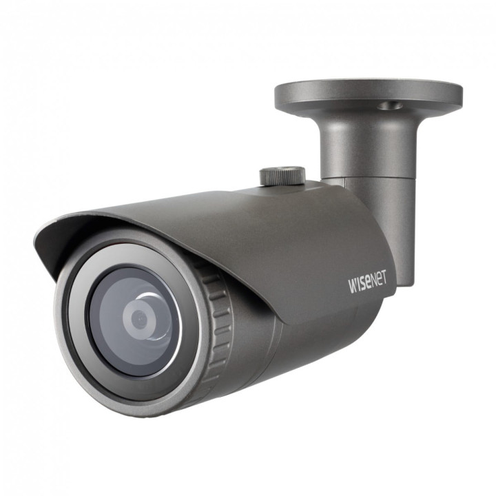 Hanwha Vision QNO-7032R Bullet IP Security Camera, 4MP, Outdoor, Grey