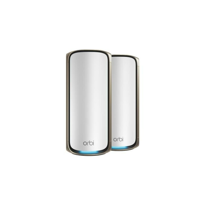 Netgear RBE972S-100EUS Czteropasmowy router Wi-Fi 7 Mesh z serii Orbi 970 w zestawie 2 sztuk z roczną subskrypcją Armor