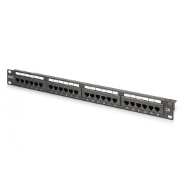 DIGITUS DN-91624U-CR Patch Panel CAT 6, Class E, Unshielded, 24-Port
