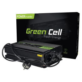 Green Cell INV07 Power Inverter UPS 12V to 230V Pure Sine Wave 300W/600W