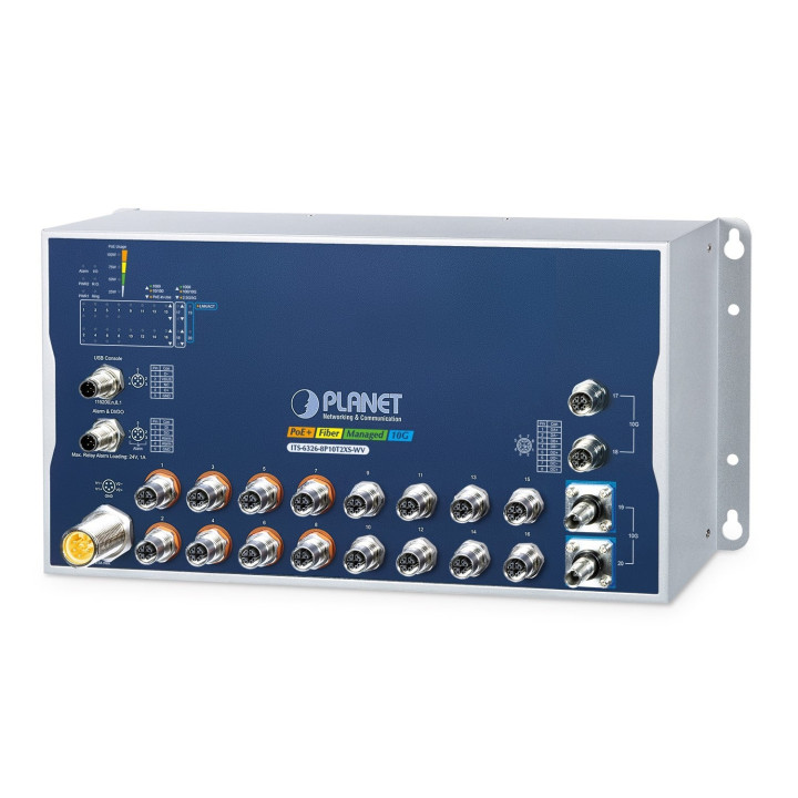 PLANET ITS-6326-8P10T2XS-WV управляемый PoE+ коммутатор