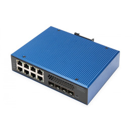 DIGITUS DN-651161 Industrial 8+4SFP+ Port L2 Managed Gigabit Ethernet PoE Switch