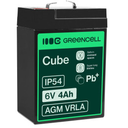 Green Cell AGM15 6V 4Ah VRLA Battery Maintenance-Free