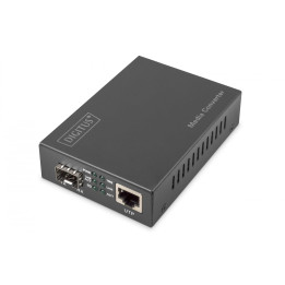 DIGITUS DN-82211 10 Gigabit Ethernet Media Converter, SFP supports 1G/2.5G/5G/10G, open slot