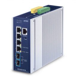PLANET IGS-6325-4T2X IP30 Industrial L3 Managed Ethernet Switch, 4x 2.5GBASE-T + 2x 10GBASE-X SFP+, -40 to 75°C