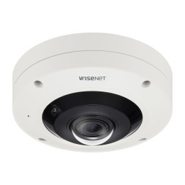 Hanwha Vision XNF-9010RV Caméra de sécurité IP dôme extérieure 9 MP avec résolution 3008 x 3008 Blanc