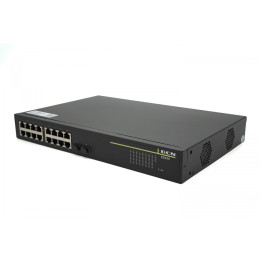 DCN Europe ES430-18P-POE 16-Port Gigabit PoE+ Switch with 2 SFP Slots