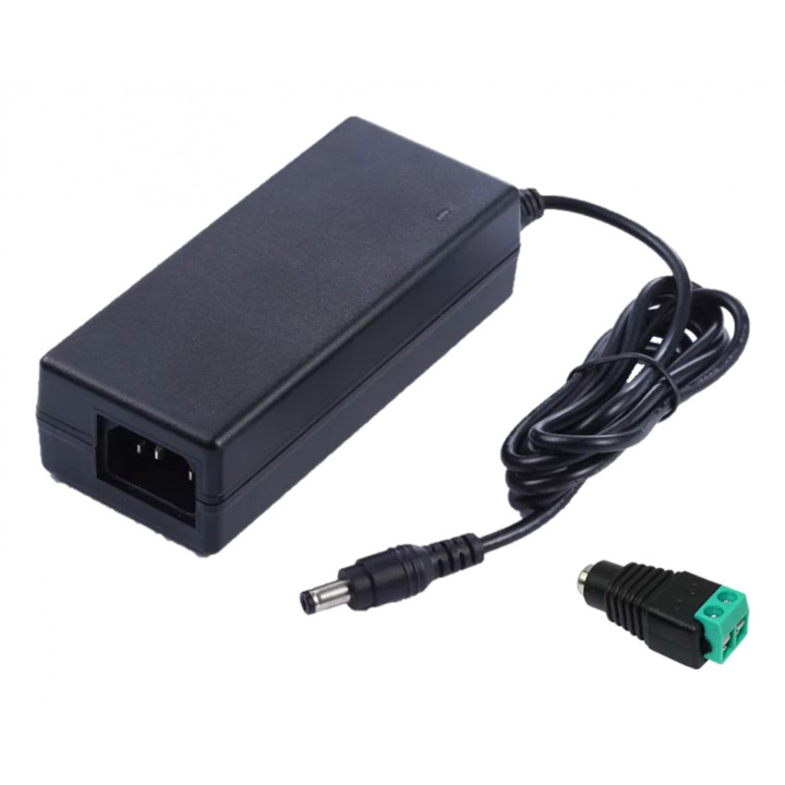 Hanwha Vision SNC-PS-60-EU 24V 60W Power Supply, Black