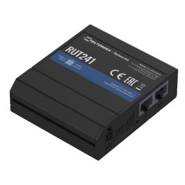 Teltonika RUT241 Cellular Network Router, 4G LTE, Wi-Fi 4, Black