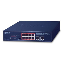 PLANET FSD-1008HP 8-Port PoE+ Switch (120W, Fanless, Desktop/Rack)