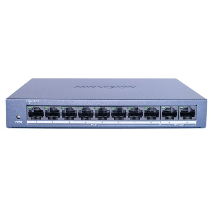 Hikvision DS-XS0110-P 8-Port Fast Ethernet Unmanaged PoE Switch