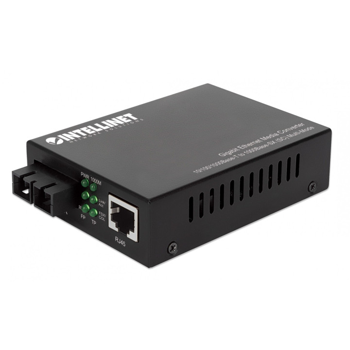 Intellinet 508544 Gigabit Media Converter SC Multimode 550m
