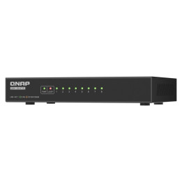 QNAP QSW-1108-8T-R2 Unmanaged 2.5G Ethernet Switch, Desktop, Black