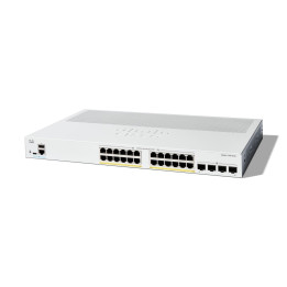 Cisco C1300-24P-4G Catalyst 1300 Managed PoE+ Switch, 24 Port Gigabit Ethernet, 4x 10G Uplinks