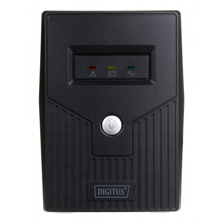 DIGITUS DN-170064 Line-Interactive UPS, 800VA/480W, 12V/9Ah Battery, 2x CEE 7/7 Outlets