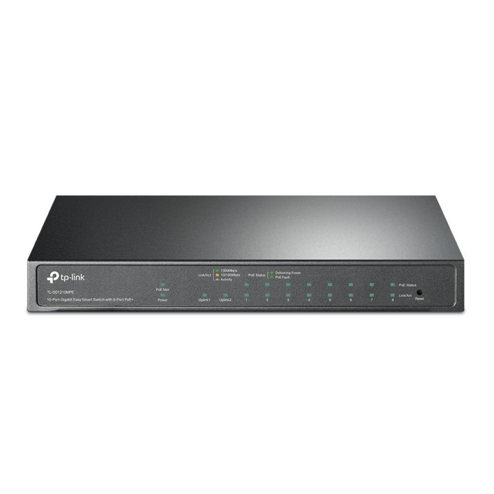 TP-LINK TL-SG1210MPE PoE+ коммутатор 8 портов Gigabit