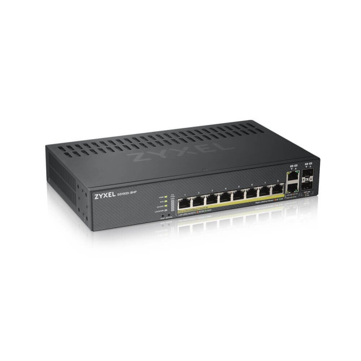 ZyXEL GS1920-8HPV2 10-портовый PoE-коммутатор 130W без вентилятора
