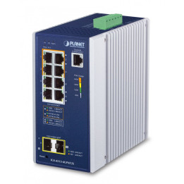 PLANET IGS-4215-4UP4T2S Switch PoE industriel L2/L4 administrable, 4 ports PoE++ 802.3bt (90 W), 4 x Gigabit RJ45, 2 x SFP, IP30