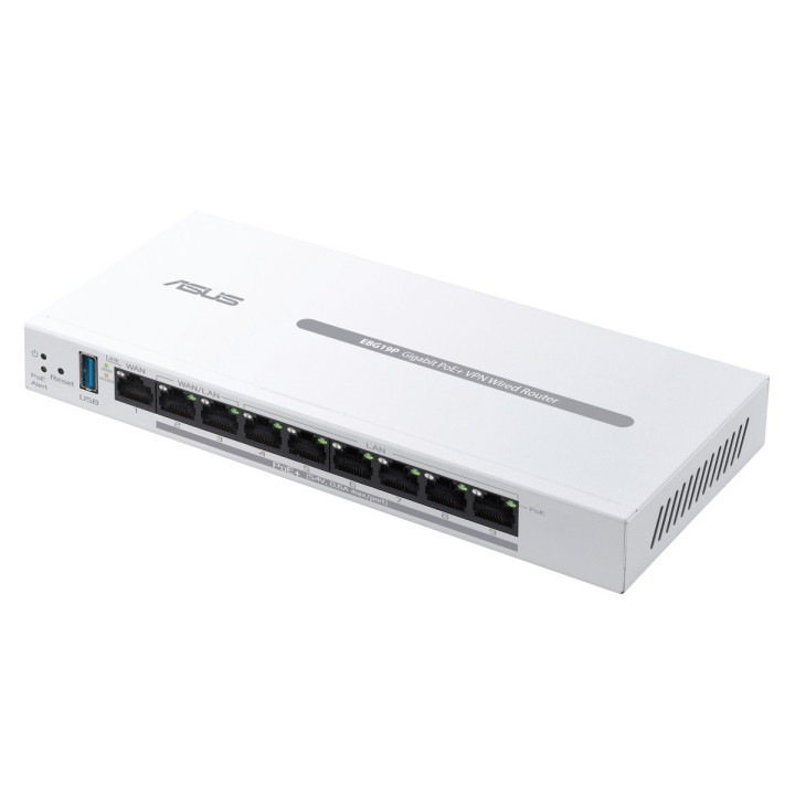 ASUS ExpertWiFi EBG19P Gigabit PoE+ VPN Wired Router with 8 PoE+ Ports