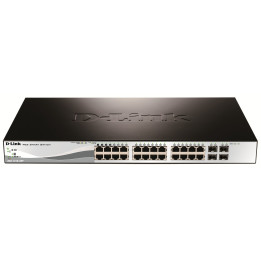 D-Link DGS-1210-28P Managed L2 Gigabit PoE Network Switch 1U