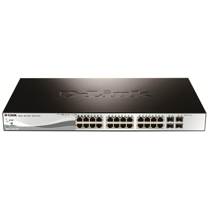 D-Link DGS-1210-28P Managed L2 Gigabit PoE Network Switch 1U