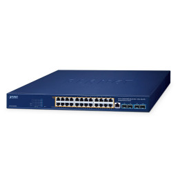 PLANET GS-4210-24UP4X 24-Port Gigabit PoE+ Managed Switch with 4 10G SFP+ Uplinks, 720W PoE Budget