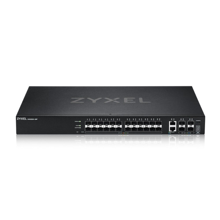 Conmutador de acceso ZyXEL XGS2220-30F-EU0101F L3, 24x1G SFP + 2x10mG RJ45 + 4x10G SFP+ enlace ascendente, NebulaFlex Pro