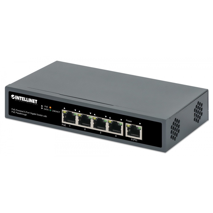 Intellinet 4-Port Gigabit+1GE (PD) High PoE Switch - 561808