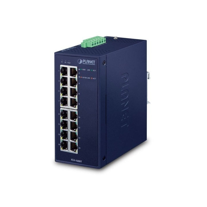 PLANET IGS-1600T Industrial 16-Port Gigabit Ethernet Switch