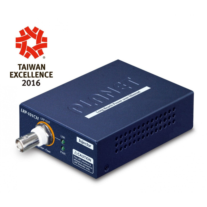 PLANET LRP-101CH 1-Port Long Reach PoE over Coax Injector