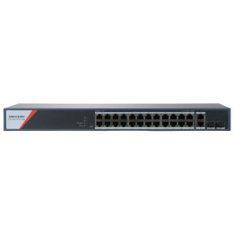 Hikvision DS-3E1528HP-SI-24P2T2F 28-Port Gigabit Managed PoE+ Switch with 24 PoE+ Ports and 2 SFP Uplinks
