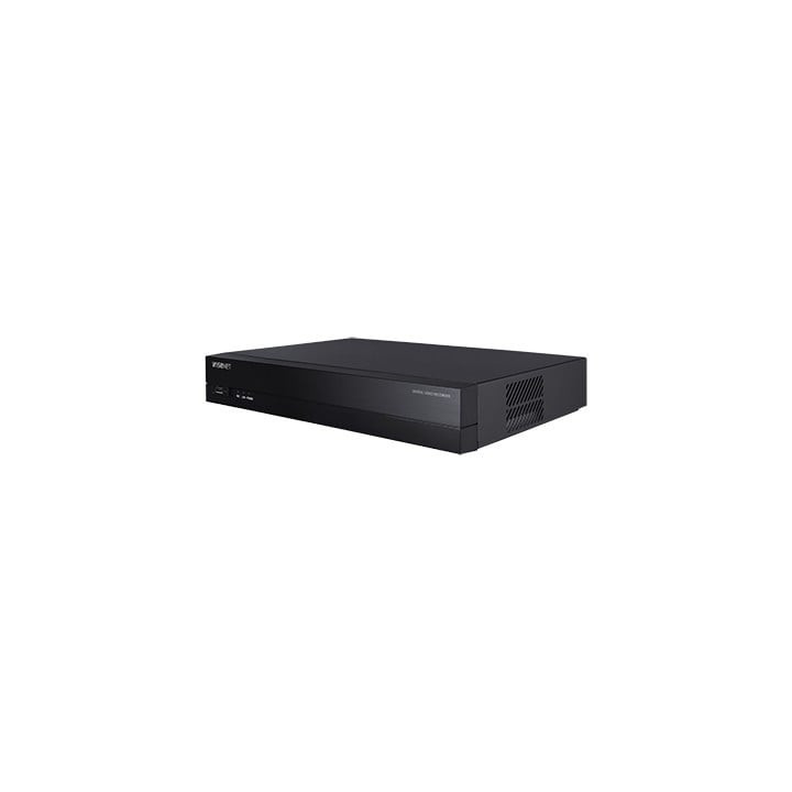 Hanwha Vision HRX-434 Digital Video Recorder (DVR), 4K, H.265, Black