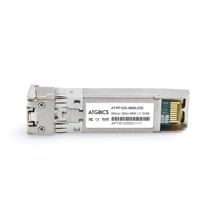 Compatible 10G SFP+ LC SR 300m MMF Transceiver for HPE Aruba J9150D-C